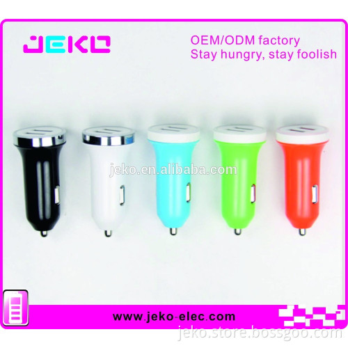 Good quality dual usb car charger LED light up car charger for mobile phone in car using charger